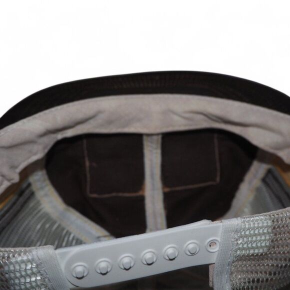 Levi Garrett Vintage 5 Star 80s 3 Stripe Mesh Trucker Snapback Hat Brown OS - Picture 8 of 9